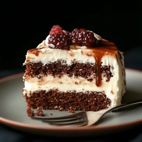 Gâteau Schmoo sans Gluten au Caramel et Crème Fouettée