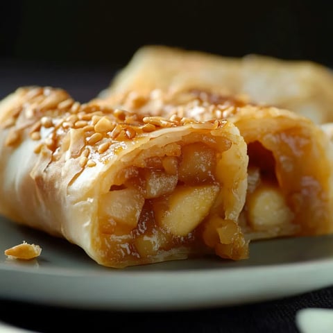 Rouleaux au Riz et Pommes