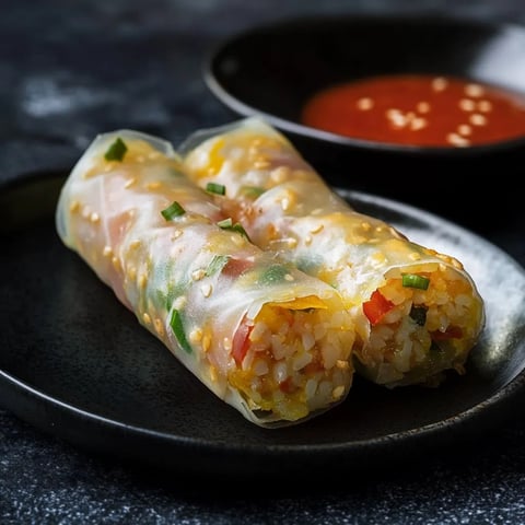 Rouleaux de Samosa au Papier de Riz