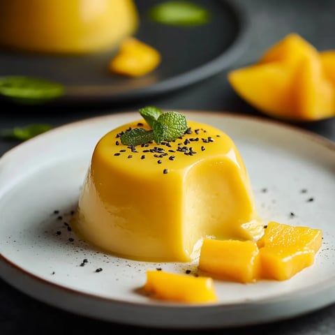Panna Cotta à la Mangue (sans gélatine, sans produits laitiers)