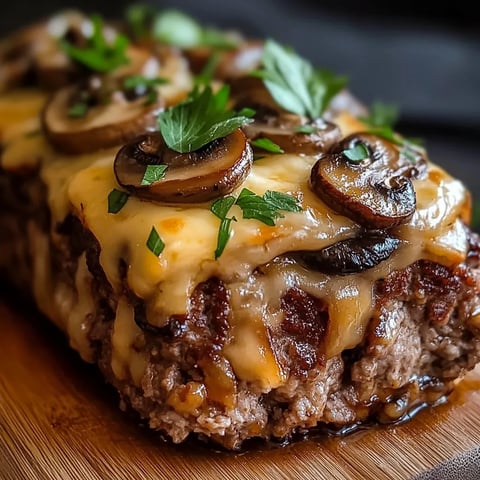 Pain de Viande aux Champignons et Fromage Suisse