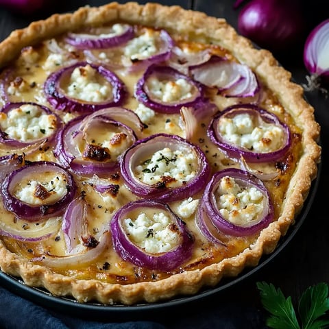 Tarte aux Oignons et au Fromage Blanc