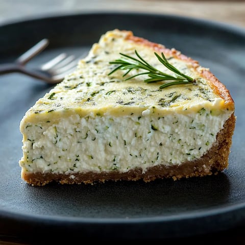 Cheesecake salé courgette et ricotta