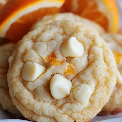 Délicieux biscuits orange chocolat blanc