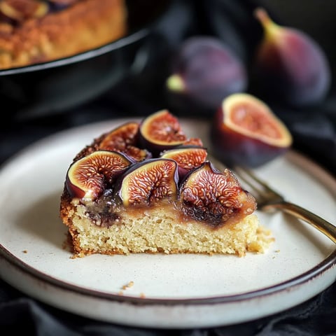 Gâteau renversé aux figues fraîches