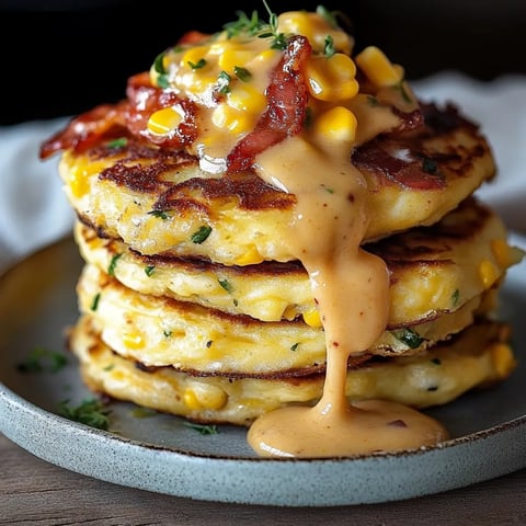 Crêpes bacon et maïs savoureuses