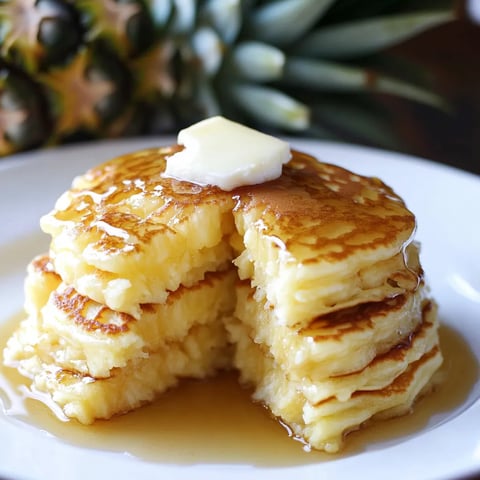 Pancakes à l'ananas et coco