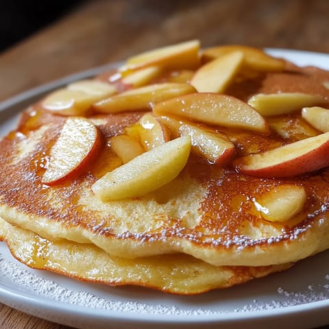 Délicieux Apfelpfannkuchen aux pommes