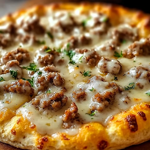 Pizza complète au petit-déjeuner