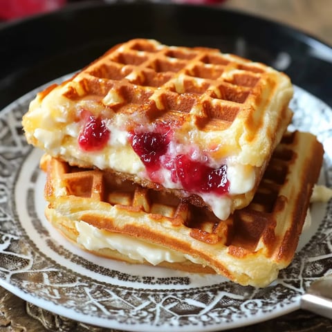 Sandwich sucré à la gaufre
