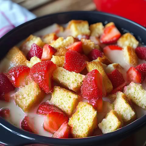 Pain perdu aux fraises