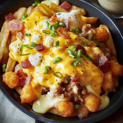 Délicieuse poutine au déjeuner