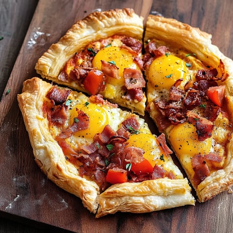 Pizza au feuilleté déjeuner