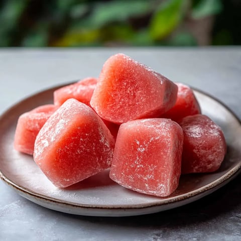 Mochi fondant et naturel à la pastèque sans colorants