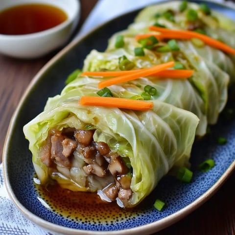 Rouleaux de chou vapeur