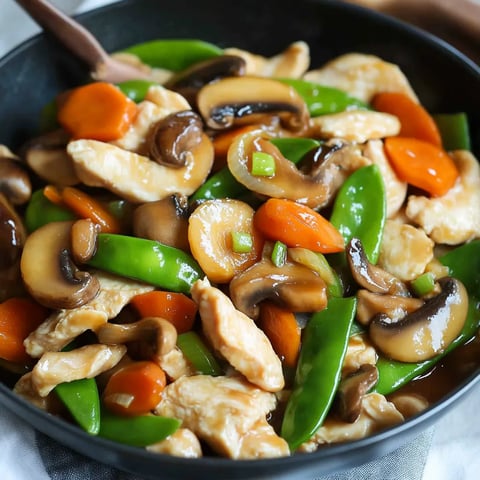 Poulet sauté aux légumes