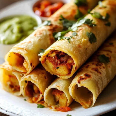 Flautas croustillantes aux pommes de terre
