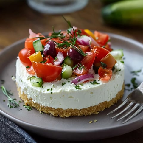 Cheesecake salé à la grecque