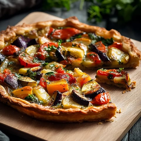 Tarte gourmande aux légumes frais