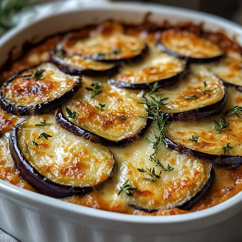 Gratin d’aubergines savoureux