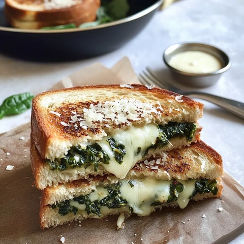Sandwich gourmand épinards mozzarella