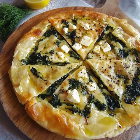 Tourte grecque épinards feta