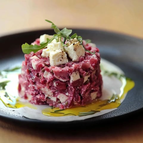 Tartare de betteraves au chèvre