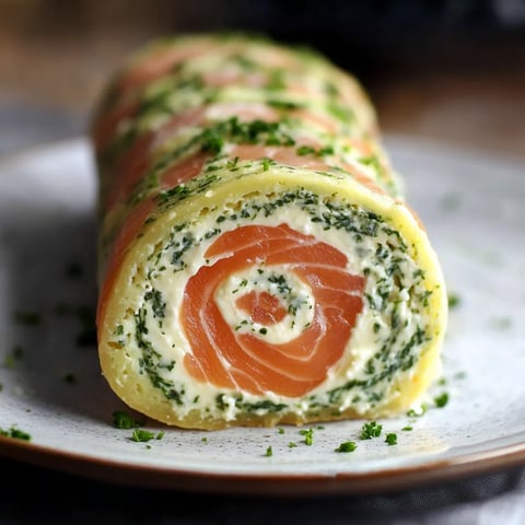 Roulé courgette et saumon fumé maison
