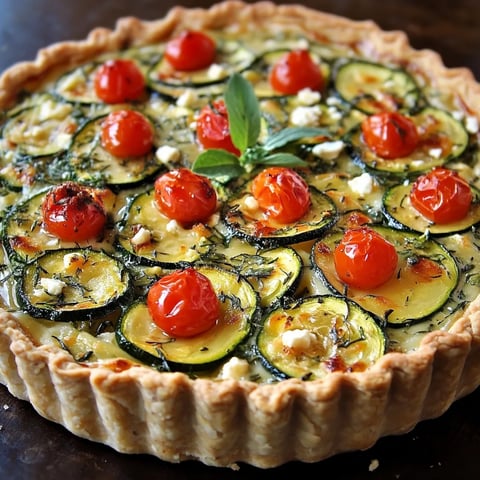Délicieuse tarte aux courgettes