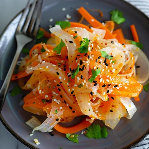 Salade daikon carotte sésame