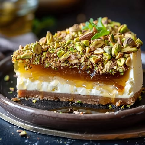 Dessert gourmand miel pistache