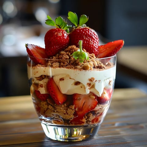 Dessert frais spéculoos fraises