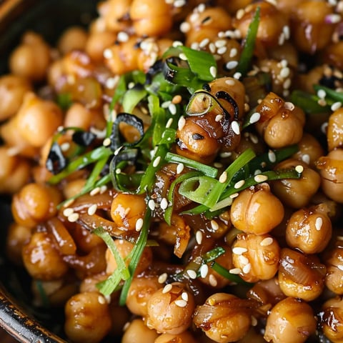Pois chiches au sésame et miso