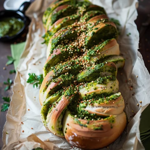 Brioche salée au pesto et sarrasin