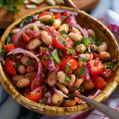 Salade turque haricots blancs