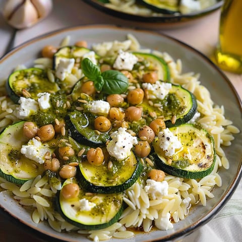 Orzo aux courgettes & feta