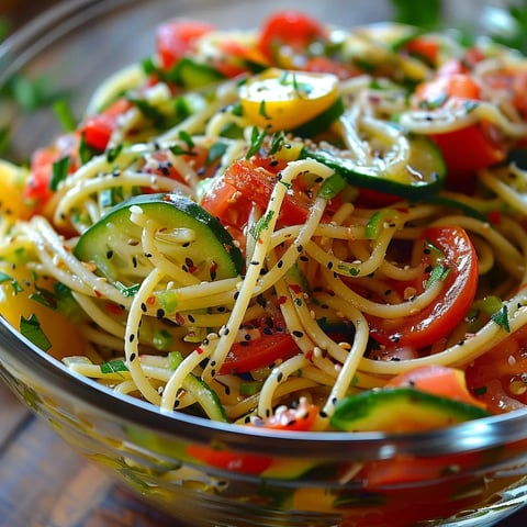 Salade italienne aux spaghettis
