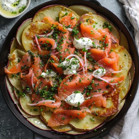 Galette croustillante pommes saumon