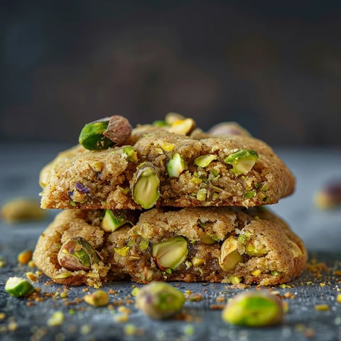 Cookies croustillants pistache fondante