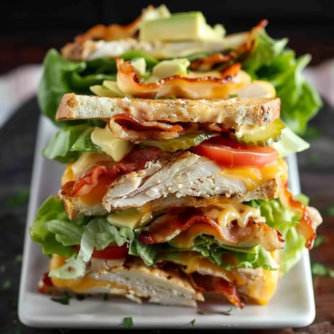 Club Sandwich Poulet Faible Carbs