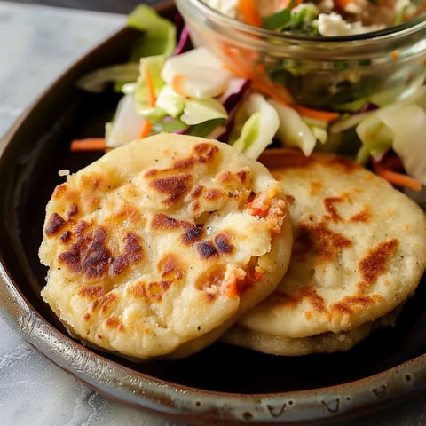Pupusas maison aux haricots
