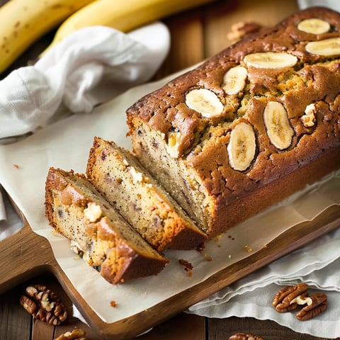 Pain moelleux pommes bananes