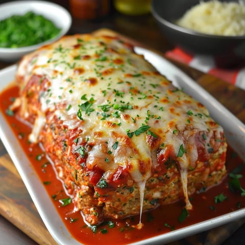 Délicieux pain de poulet au Parmesan