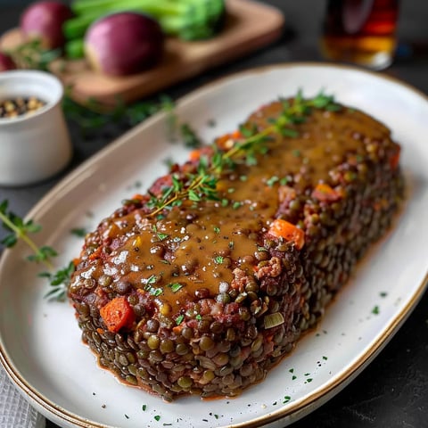Pain de viande végétarien savoureux