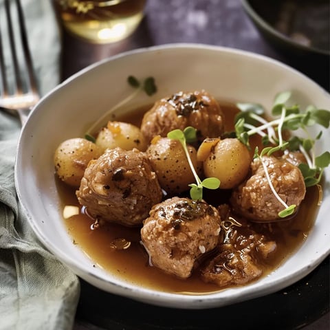 Ragoût boulettes et pattes cochon