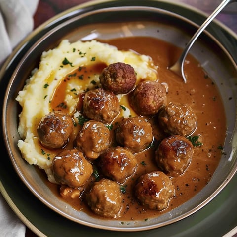Boulettes à la sauce brune
