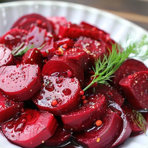 Salade de betteraves marinées