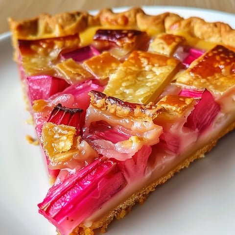 Tarte rhubarbe rapide et simple