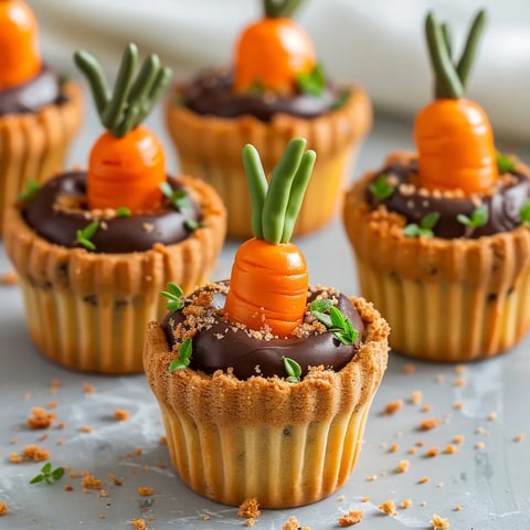 Cookies créatifs carotte pots