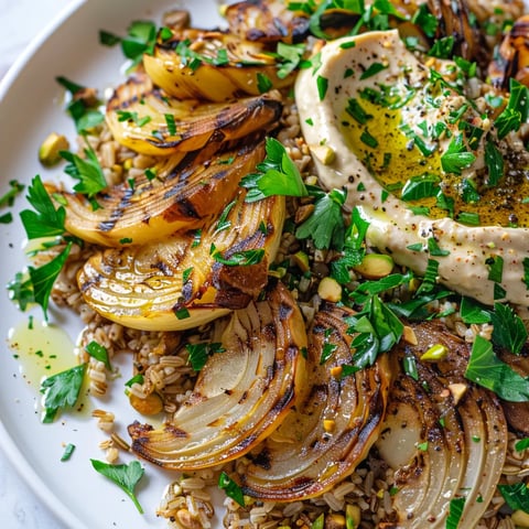 Fenouil grillé et boulgour frais